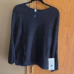 lululemon athletica Black Mesh Top